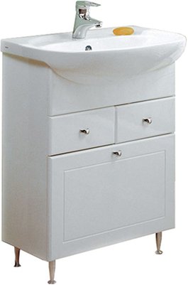 Тумба под умывальник Акватон Норма 65 с бельевой корзиной (1A054901NO010)