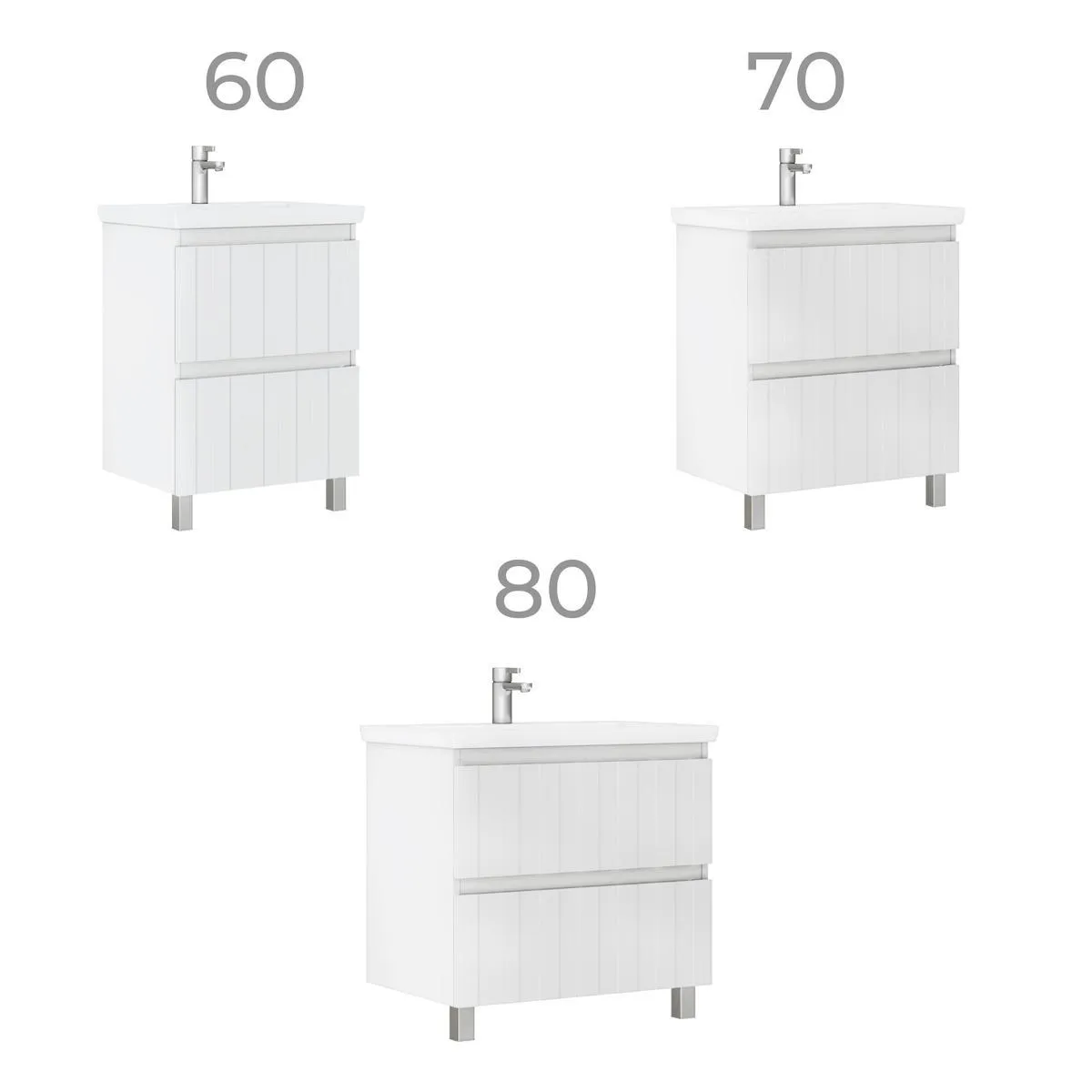 Тумба под раковину напольная VIGO Finlay tn.FIN.COM.60.2Y, 60 см