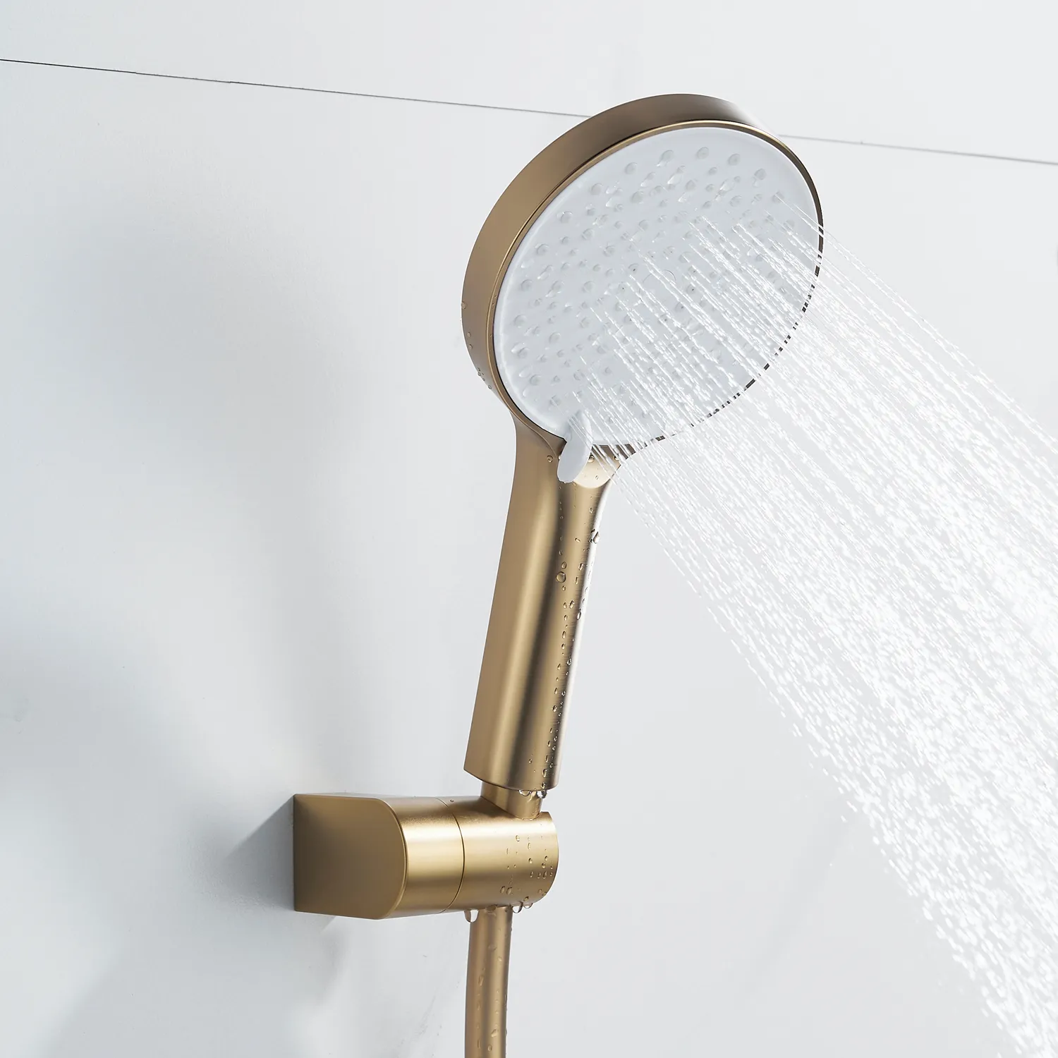 Смеситель для душа Shevanik S4716G, золотой сатин