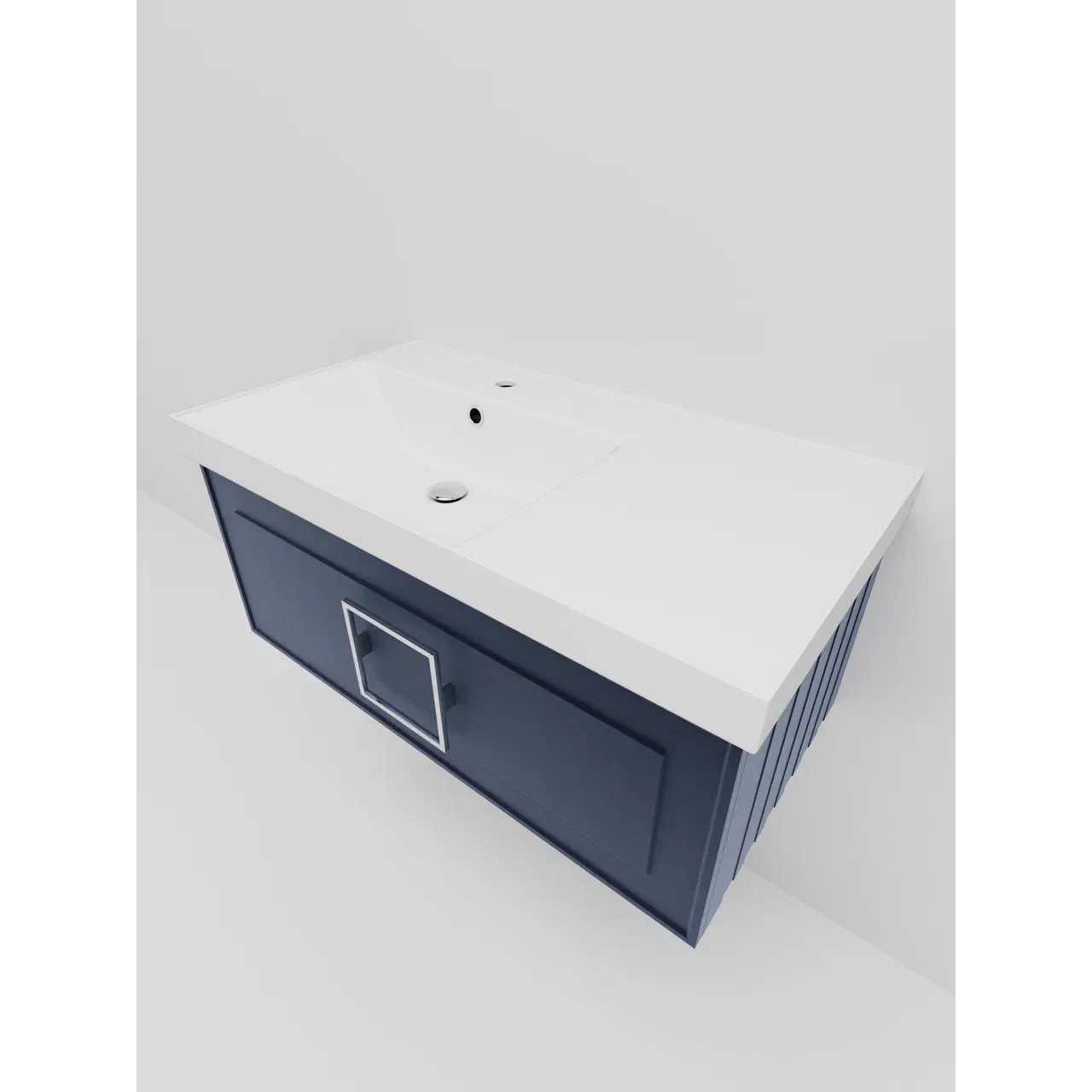 Тумба под раковину подвесная La Fenice Cubo FNC-01-CUB-BG-90, синяя