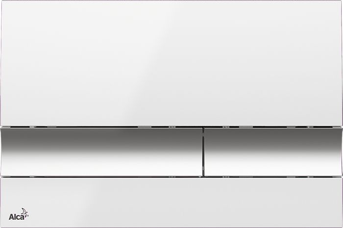Смывная клавиша Alcaplast (M1720-1) белый/хром глянцевый