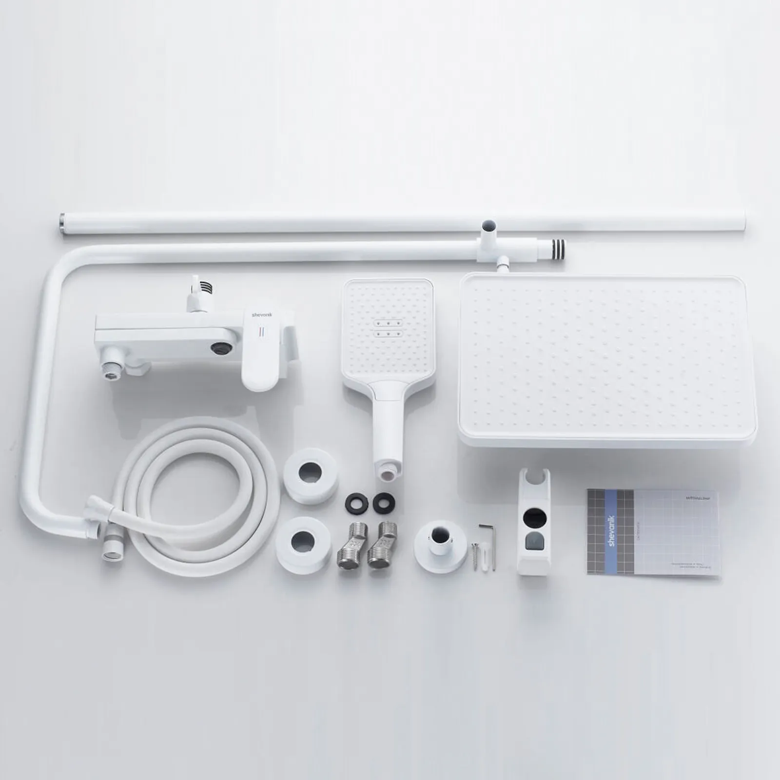 Душевая система Shevanik S4536C, белый