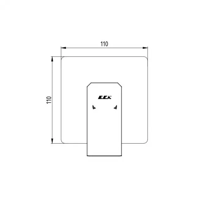 102167105EX-K + 102166102EX TIERA смеситель для душа (внешняя часть) + скрытая часть