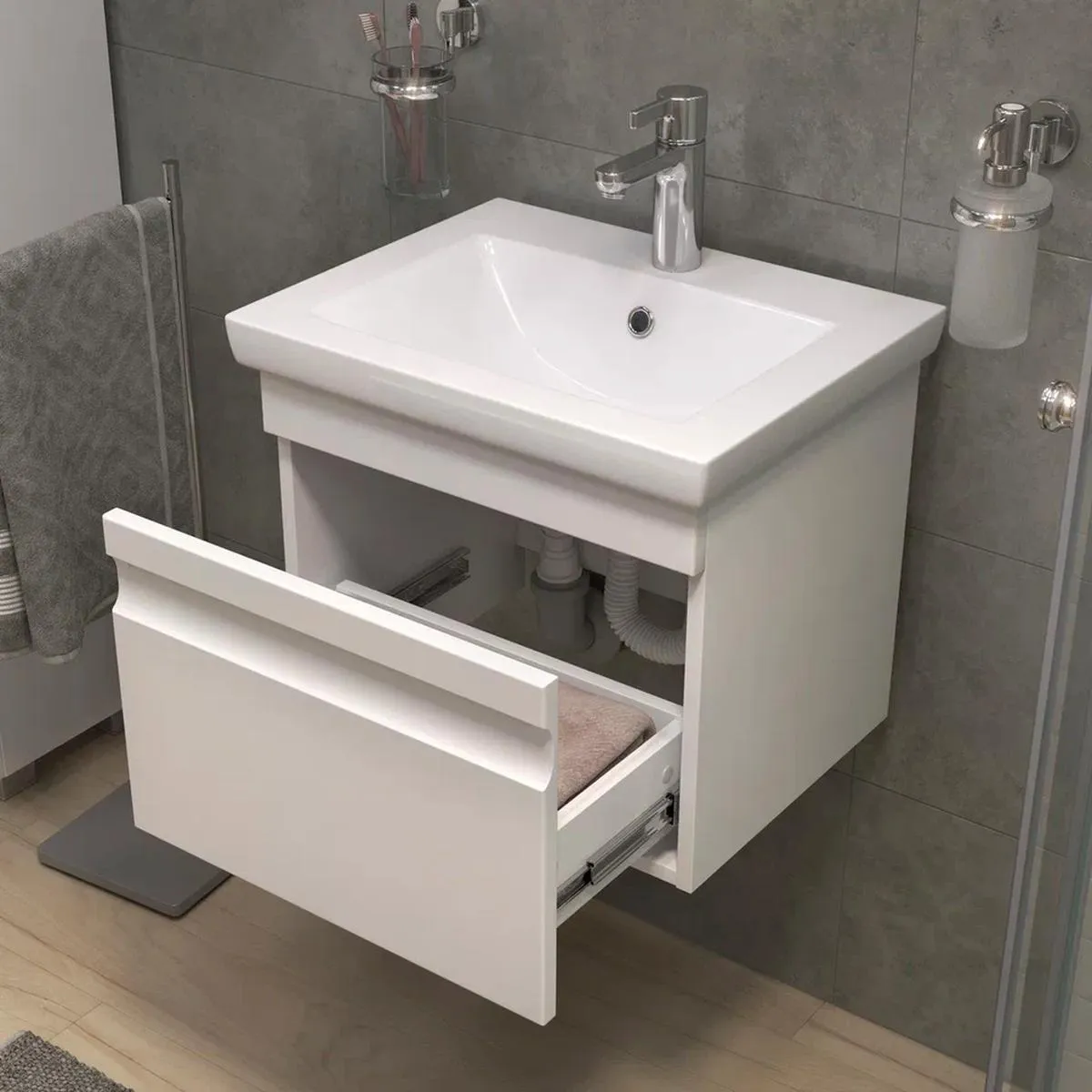 Тумба с раковиной подвесная VIGO Holly 038, 50 см