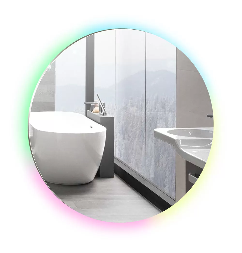 Зеркало Silver mirrors с подсветкой RGB D1000 Savanna (LED-00002603)