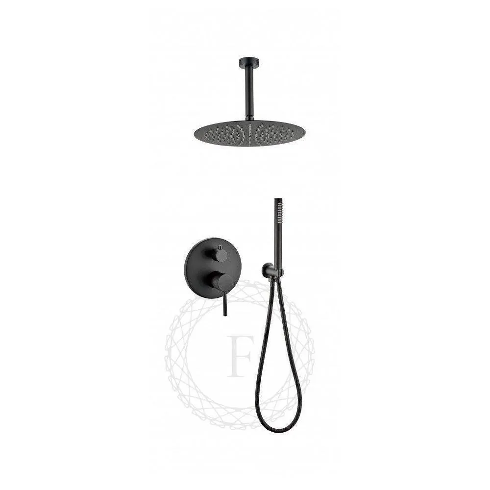 Душевая система встраиваемая FILARETE Roun FL1024BL, черный