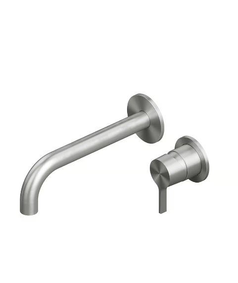 Смеситель для раковины Quadro design Volcano, сталь брашированная (36 14.00 AS)