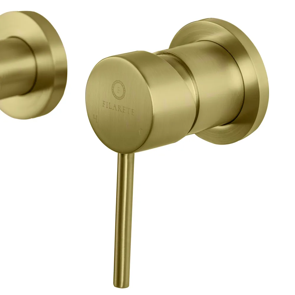 Смеситель для раковины встраиваемый FILARETE Roun FL4020MG, матовое золото