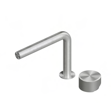 Смеситель для раковины Quadro design Stereo, сталь брашированная (16 31T AS)