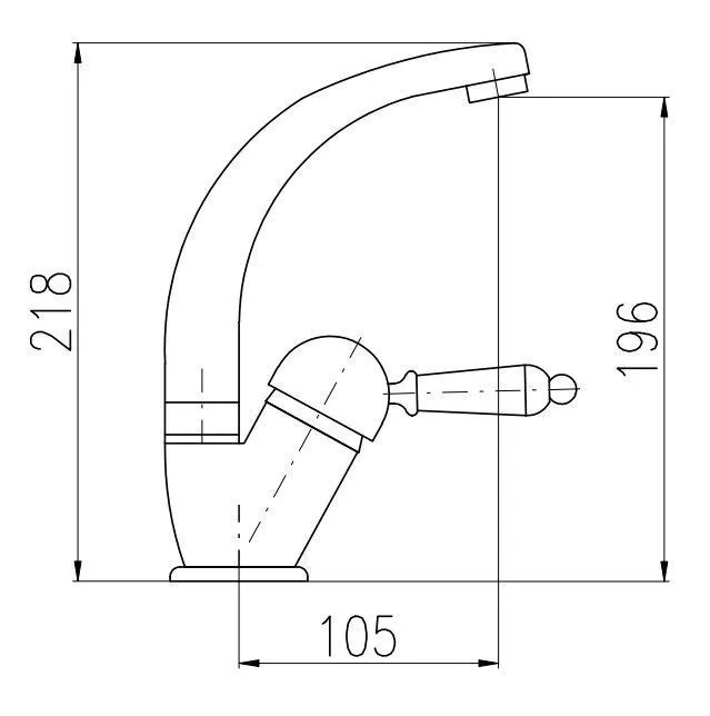 Смеситель для раковины Rav Slezak Labe L506.5/2