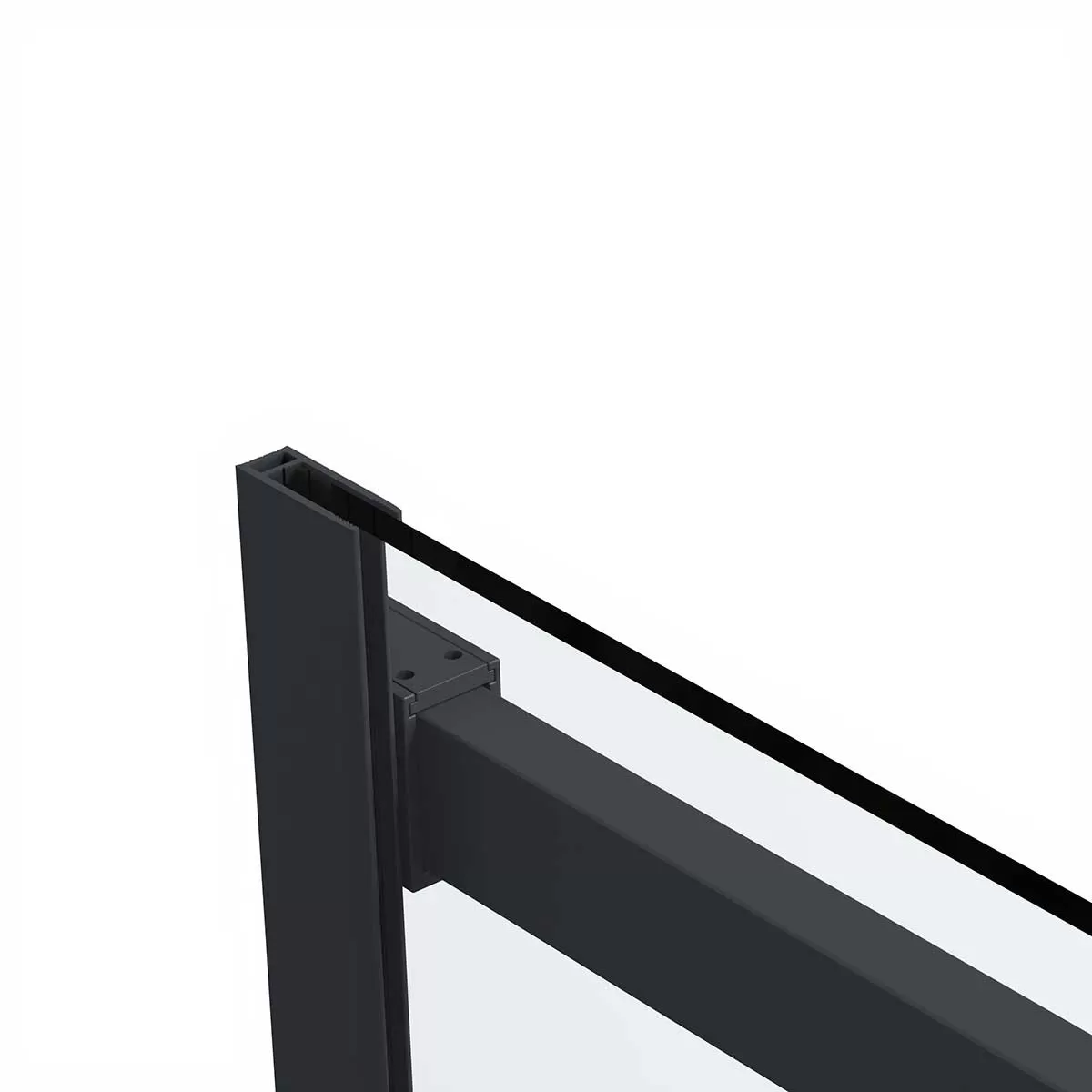 Душевой уголок Vincea Como Soft (VSR-1CS8012CLB) 1200х800 мм, черный, стекло прозрачное