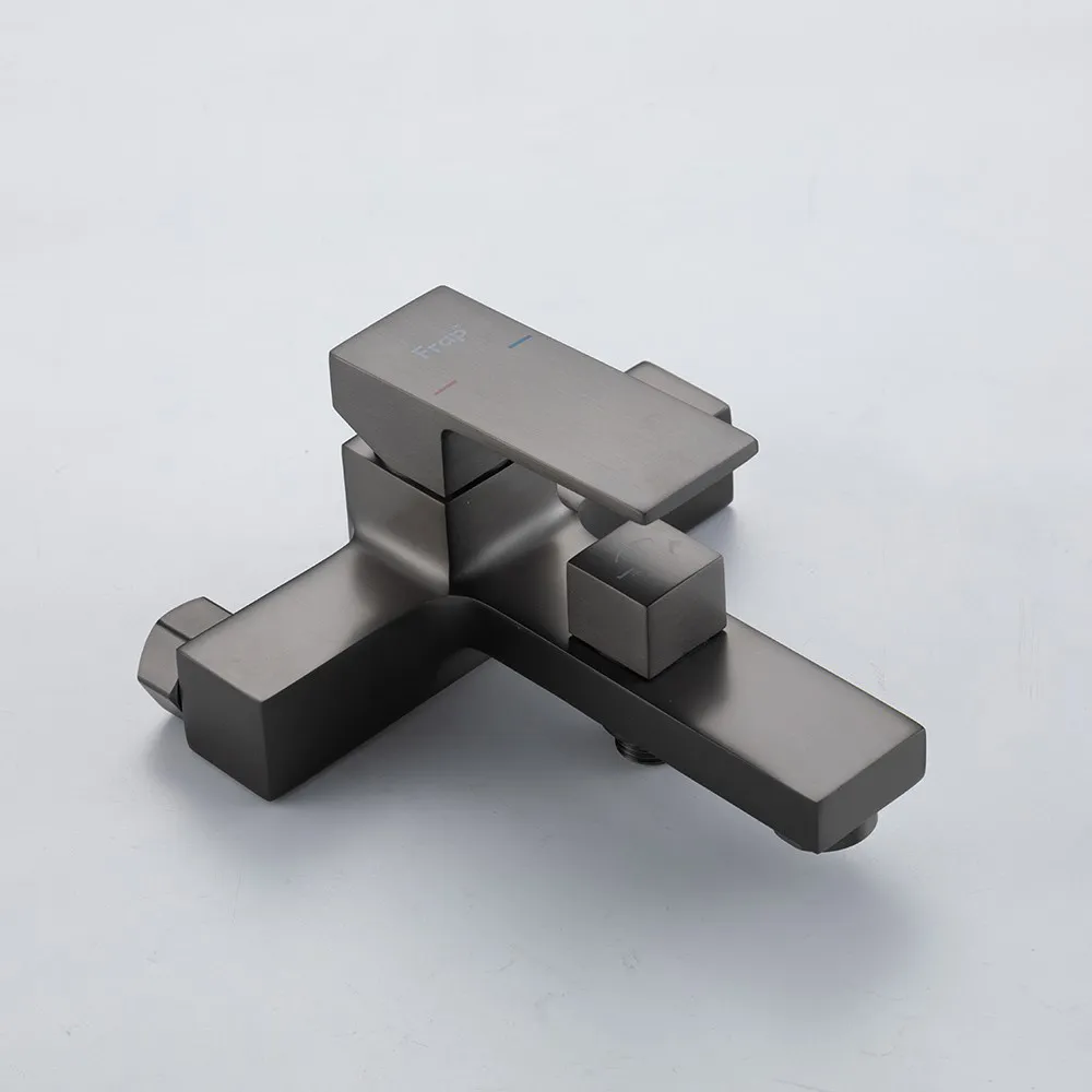 Смеситель для ванны FRAP F3291-29, оружейная сталь