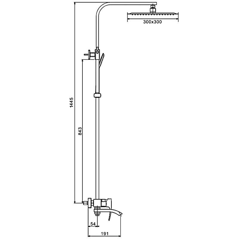 Душевая система GAPPO G2407-11, хром