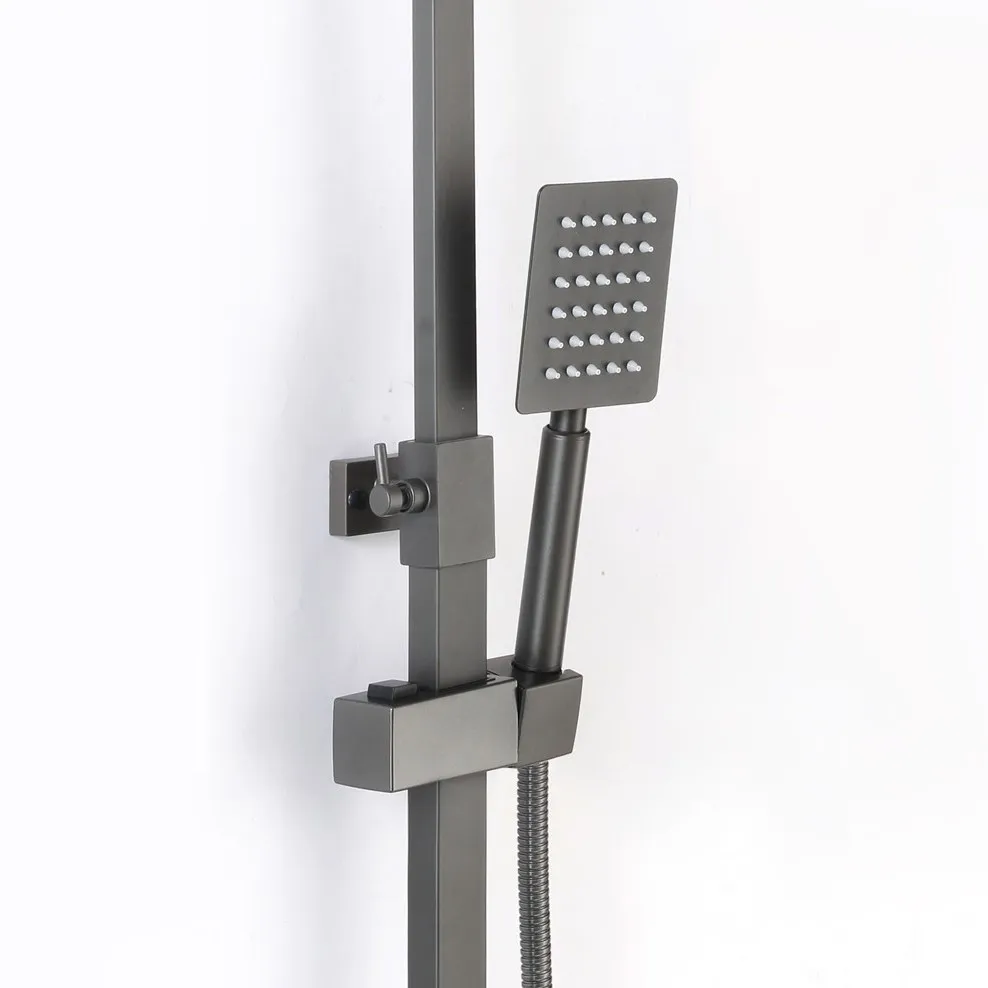 Душевая система D-Lin D10A03-S, оружейная сталь