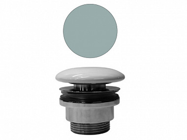 Донный клапан с открытым сливом GSI Spares для раковин без перелива, Ghiaccio matte (PVC15)