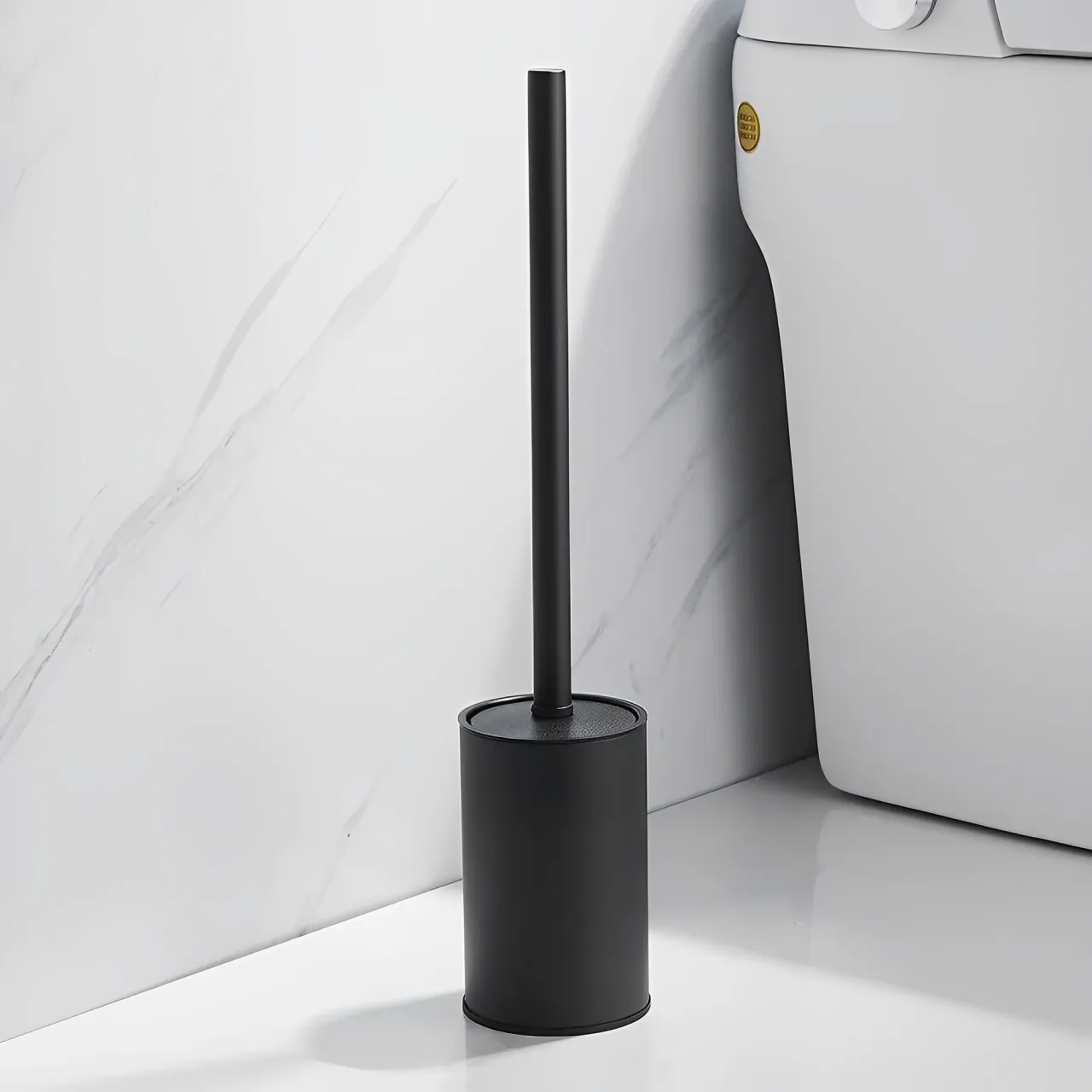 Ершик для унитаза напольный Maretti Umbria Black UMB56N24, черный