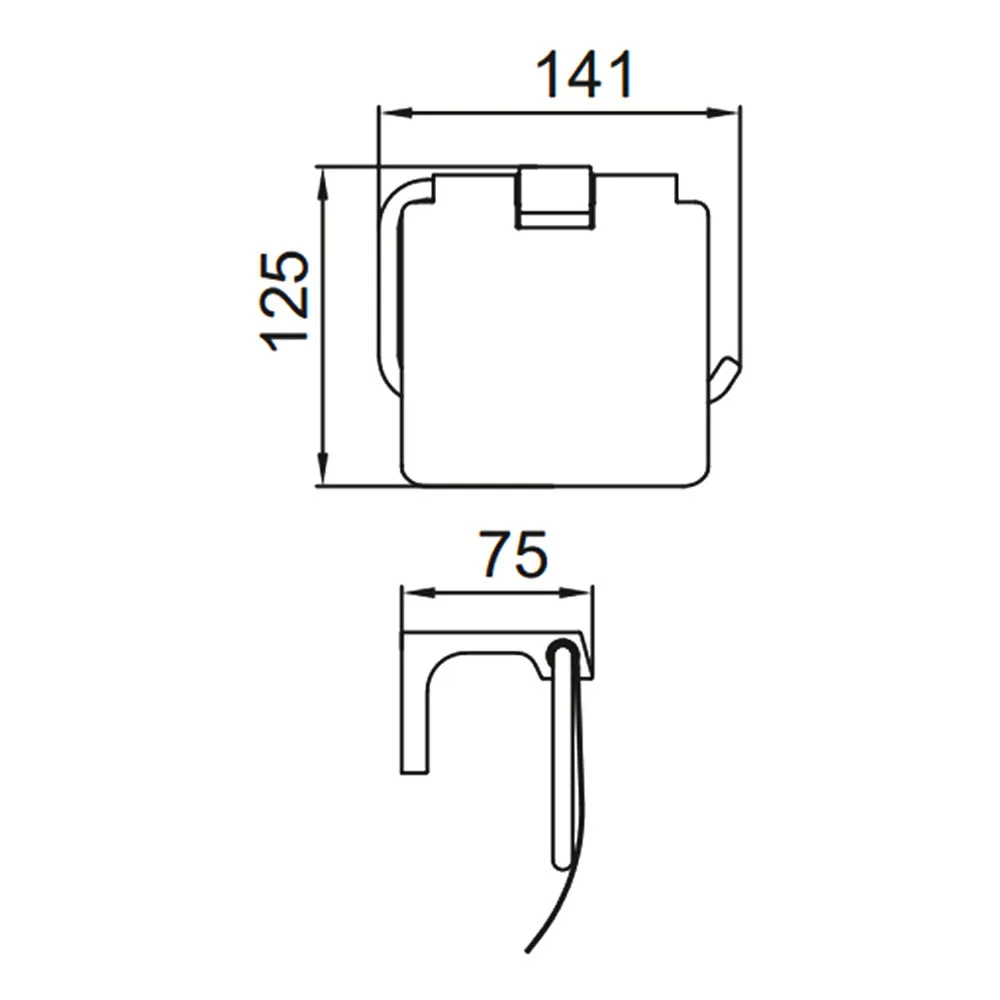 Держатель для туалетной бумаги FRAP F30603-9,