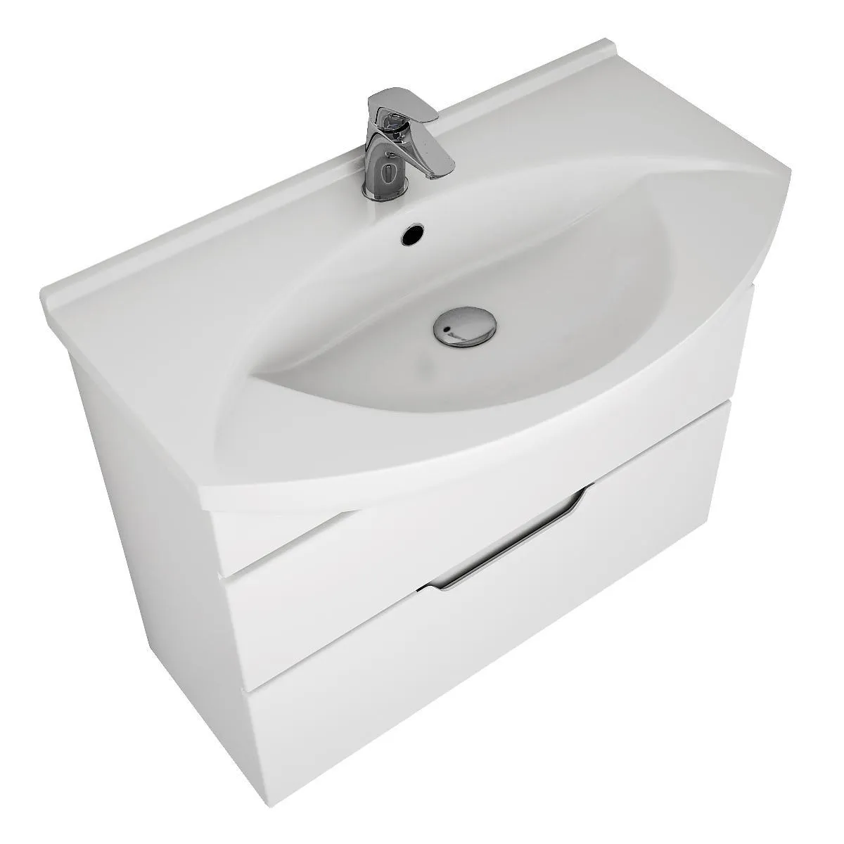 Тумба под раковину подвесная/напольная Dreja Laguna Plus 105 см, белый