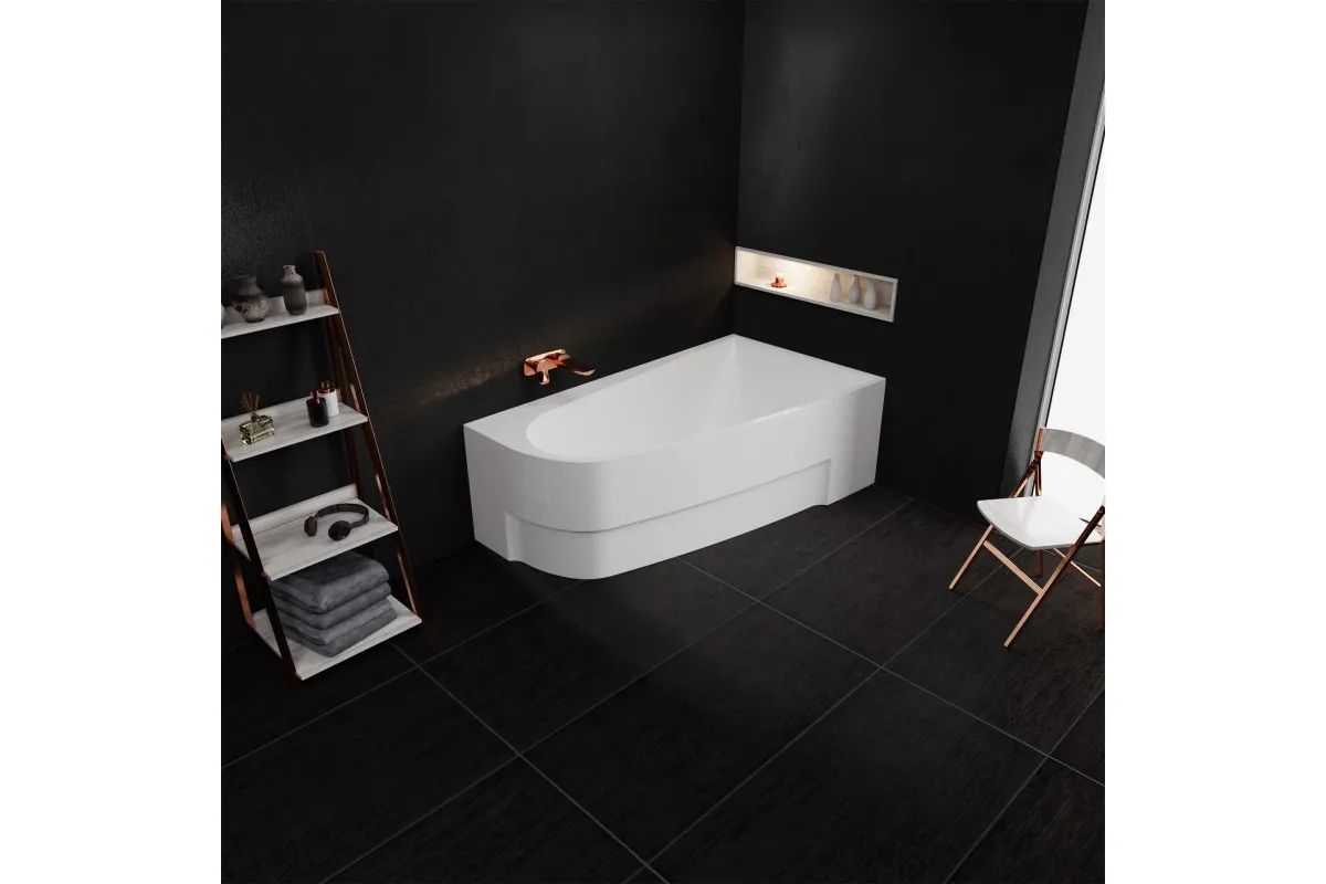 Ванна акриловая правосторонняя Vayer BOOMERANG Гл000010851, 150x90