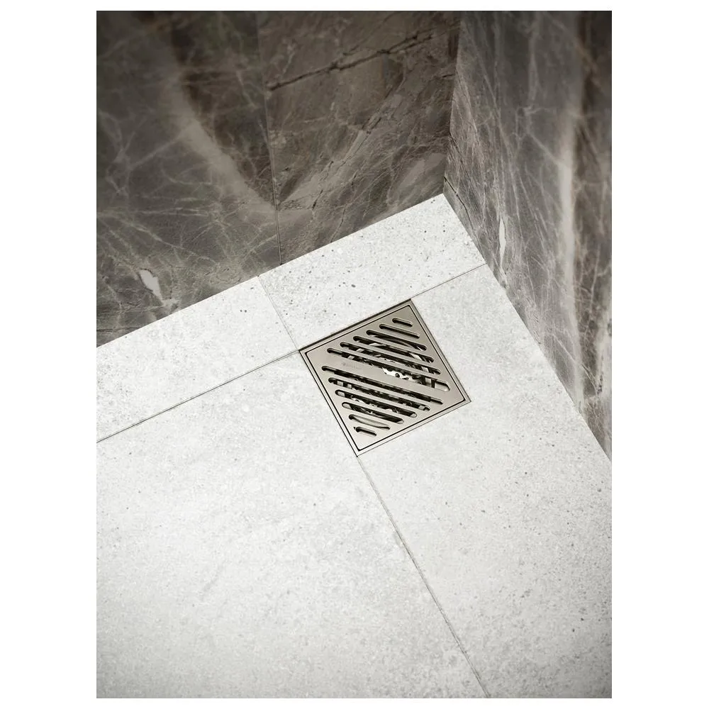 Душевой трап точечный Knotlor SDSL100BS, матовая сталь