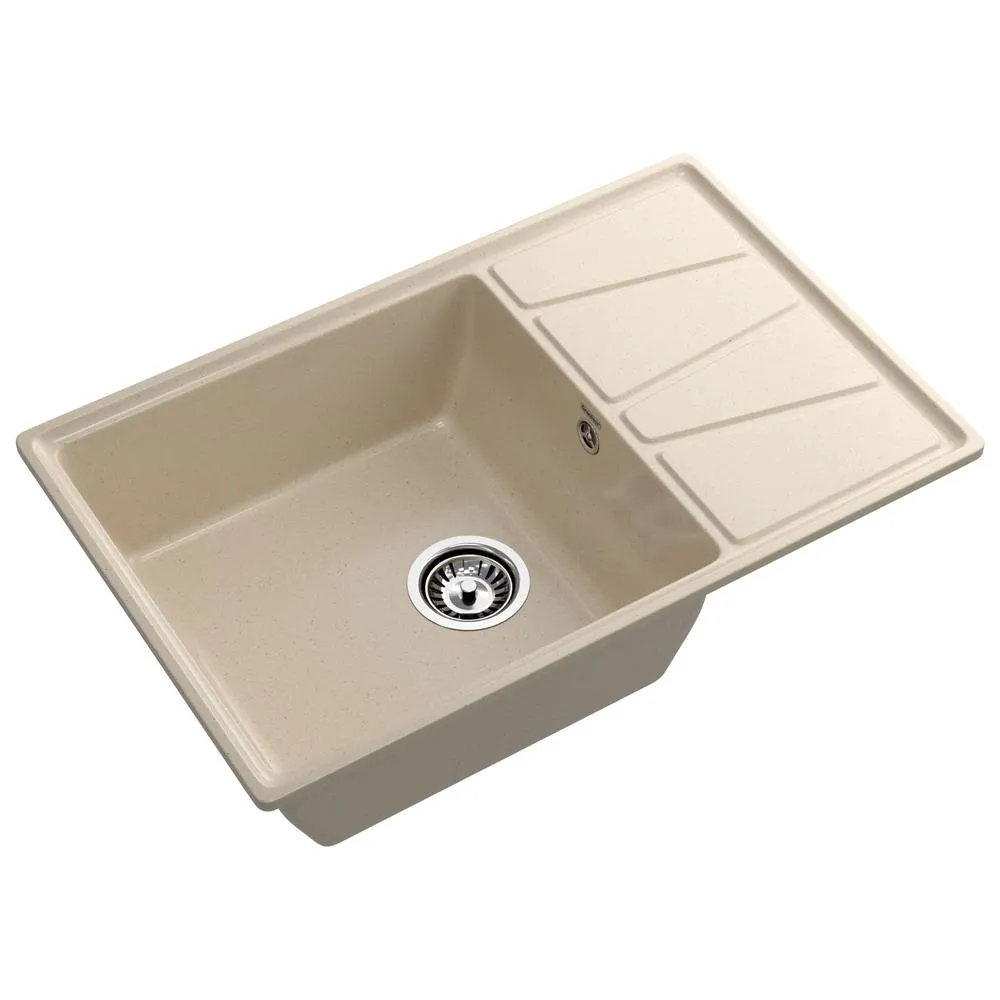 Кухонная мойка GranFest VERTEX 780L, кашемир