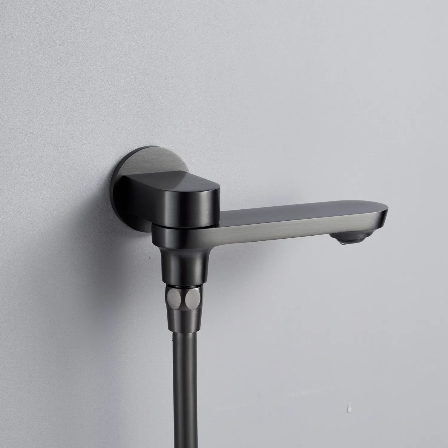 Душевая система встраиваемая Shevanik S4335T, оружейная сталь