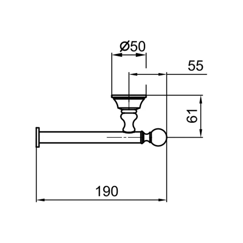 Держатель для туалетной бумаги Webert Karenina KA500801065, бронза