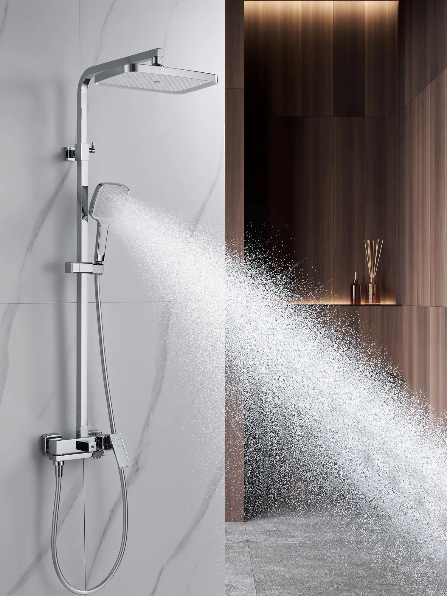 Душевая система Rose R2836, хром