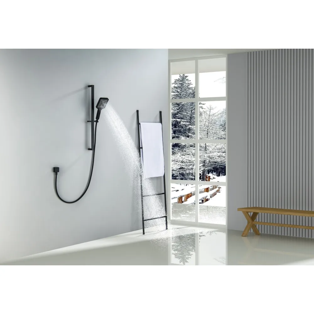 Душевой гарнитур AQUATEK ЛИБРА, 3jet 68 см, матовый черный AQ2019MB