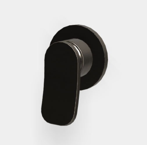 Смеситель для душа Fima Carlo Frattini Flo', на 1 потребитель, брашированный черный хром (F3803N1/CS)