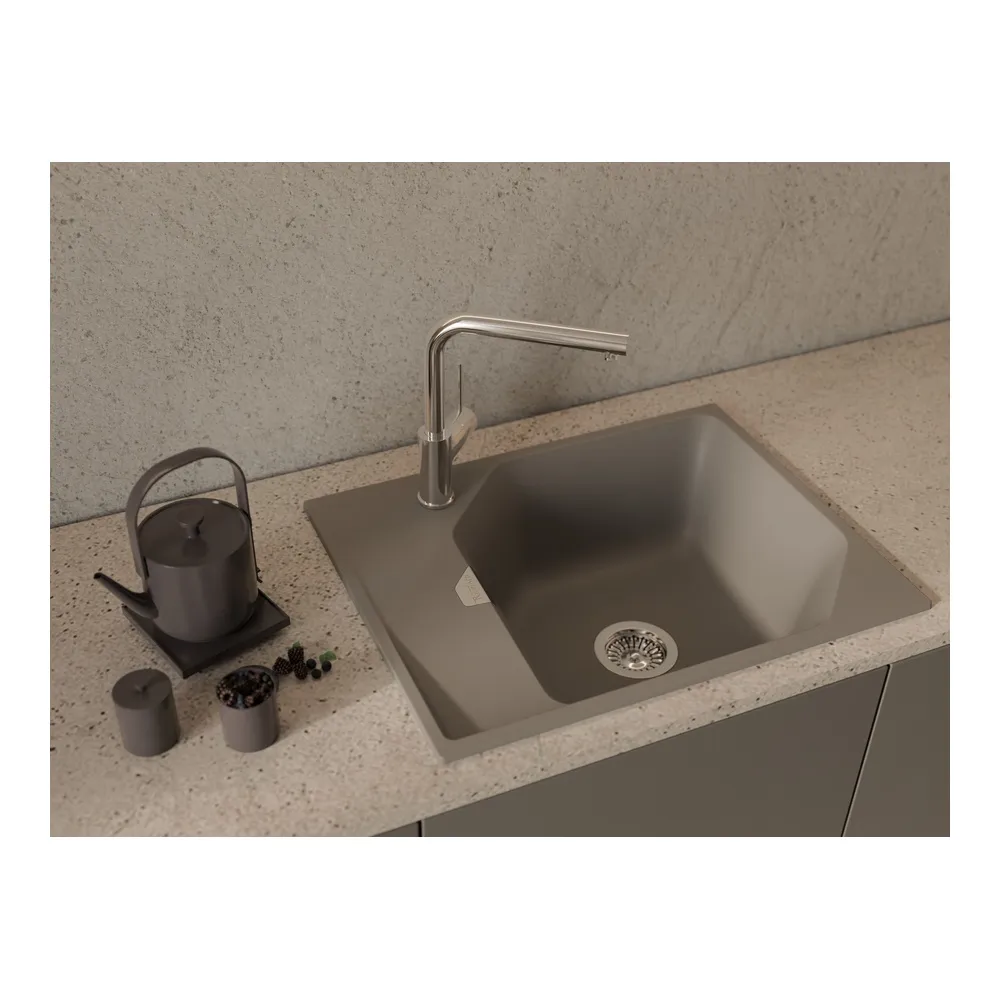 Кухонная мойка Rivelato LOCUS LS-65, серый металлик