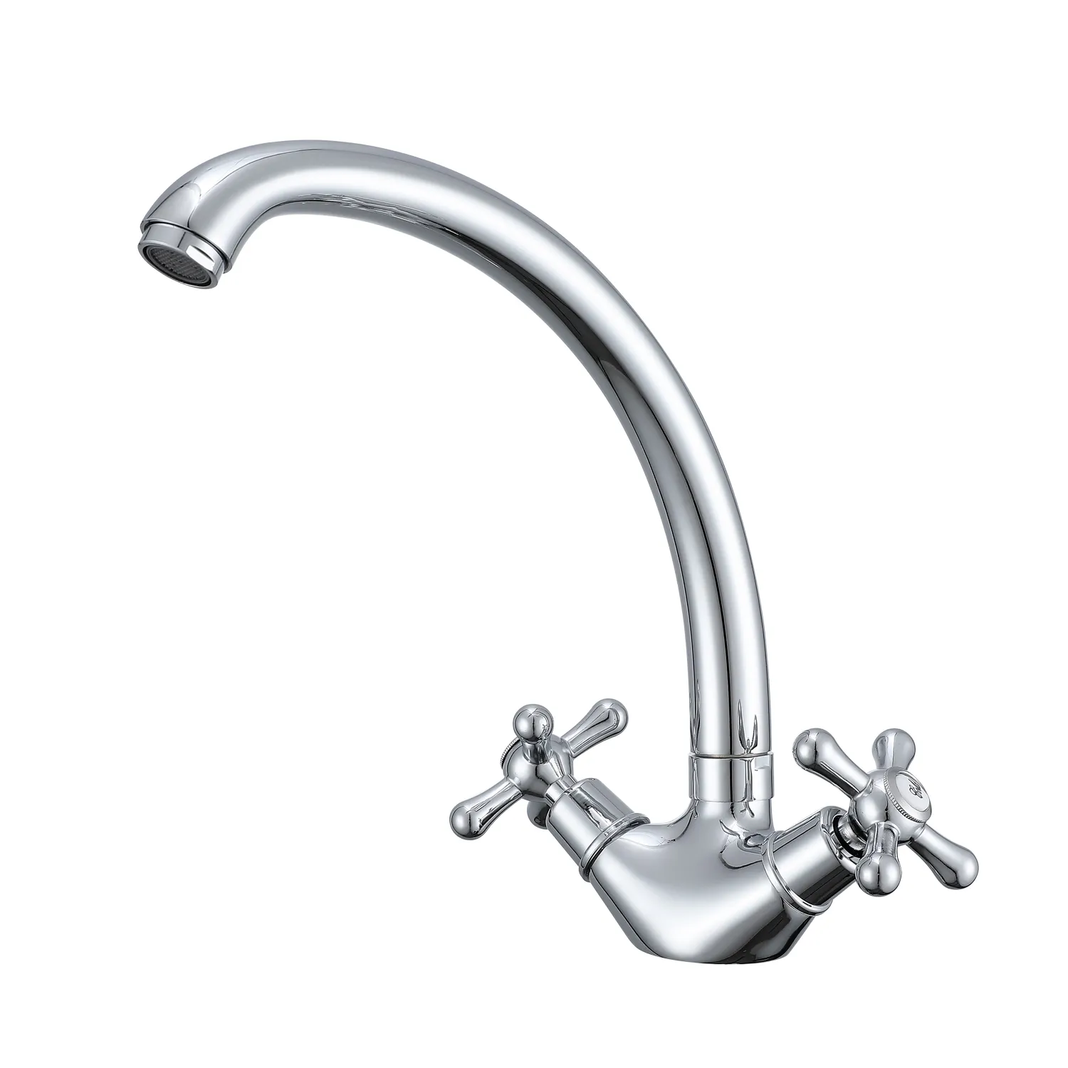 Смеситель Prohanss для кухни вентильный поворотный излив, хром (P10.40)