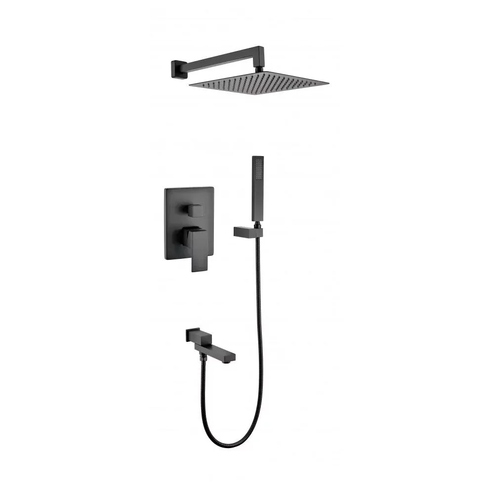 Душевая система встраиваемая Grocenberg GB5089BL-1, черный