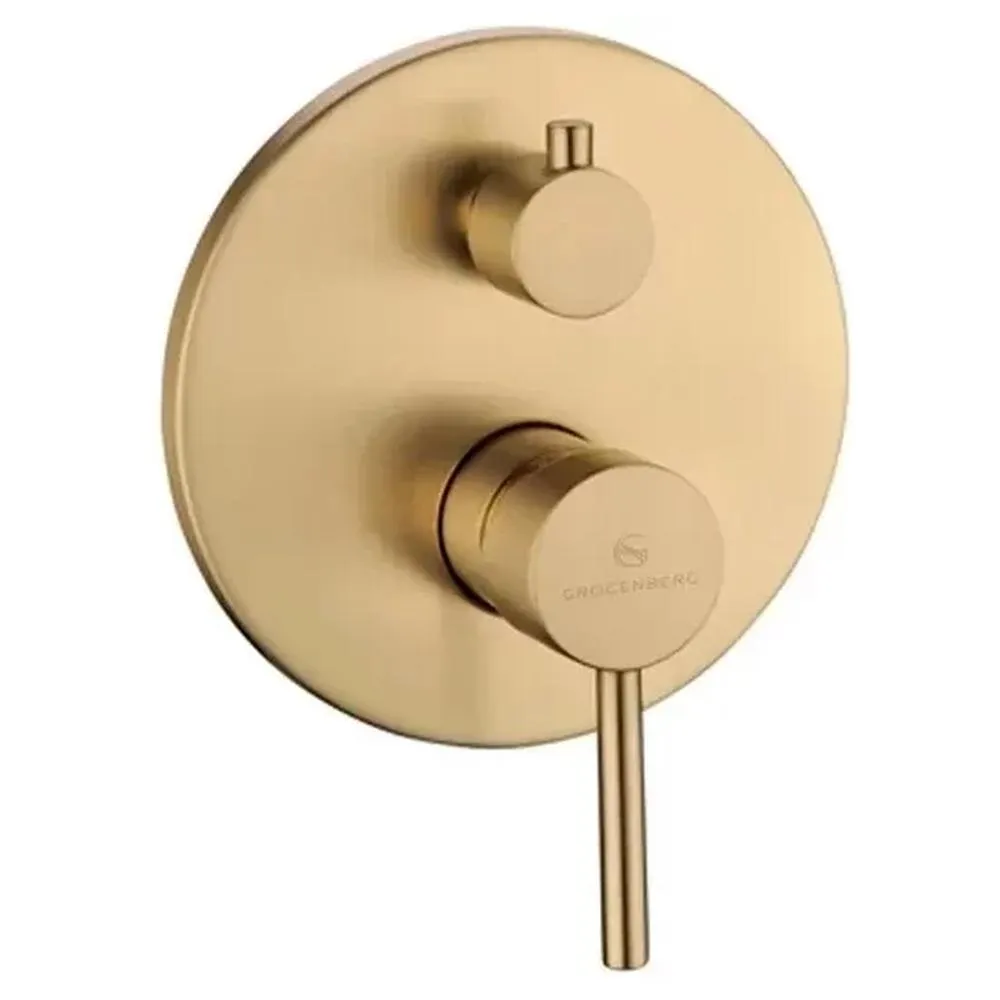 Душевая система встраиваемая (без излива) Grocenberg GB5099MG-3, матовое золото