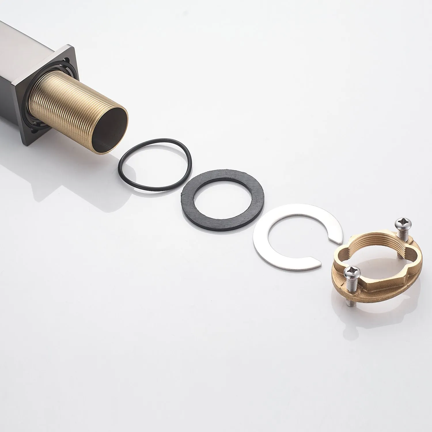 Смеситель для раковины Shevanik S9611T, оружейная сталь