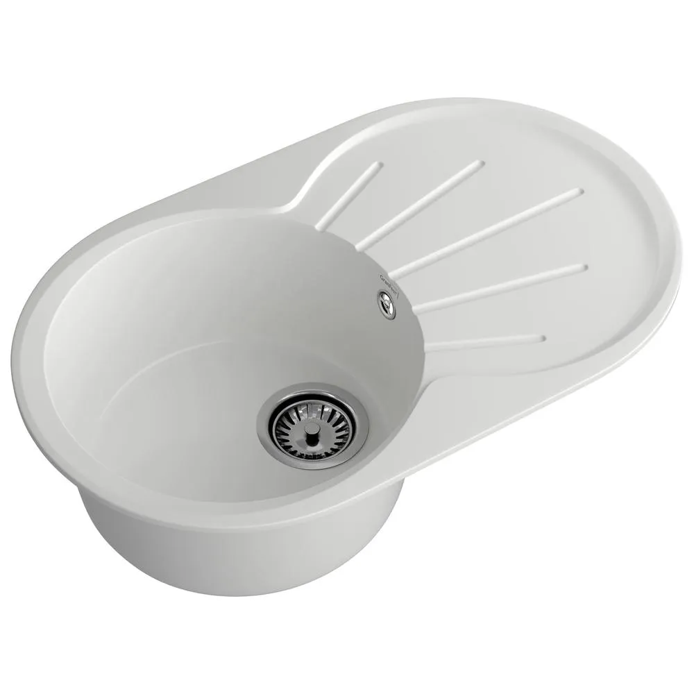 Кухонная мойка GranFest RONDO 750L, иней