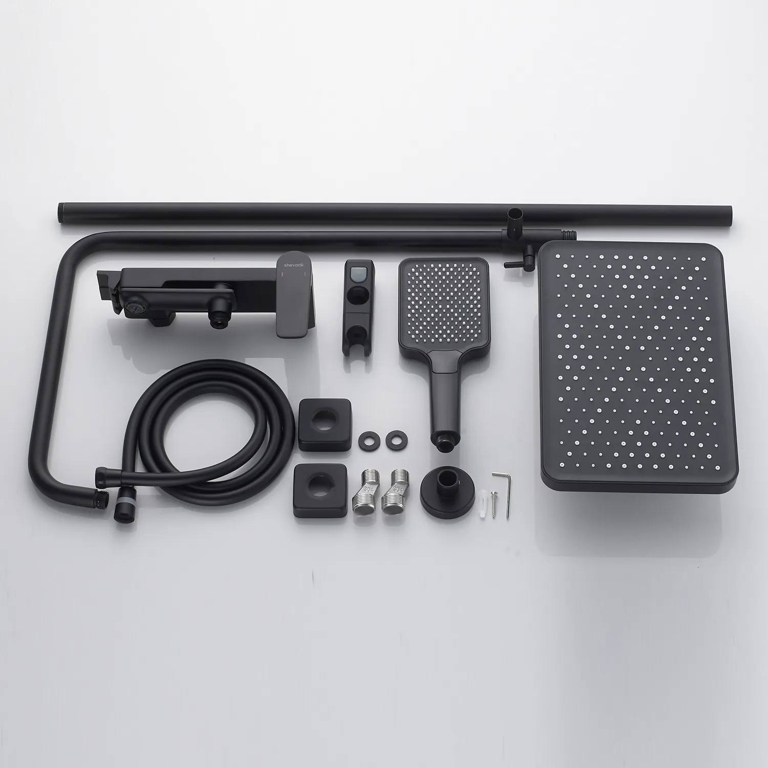 Душевая система Shevanik S4226H, черный