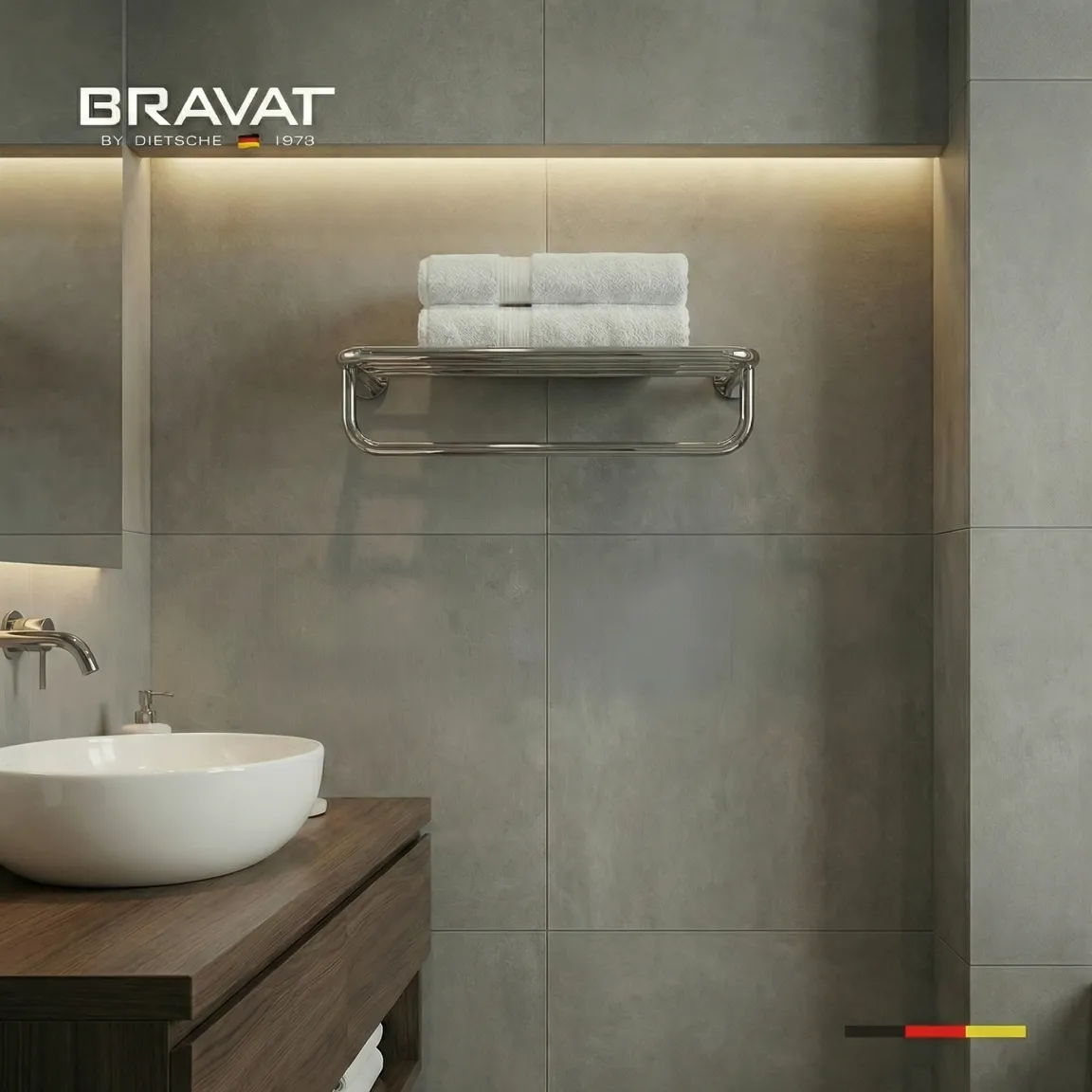 Держатель для полотенец BRAVAT (D7117C-4-SW)