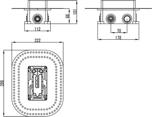 Скрытая часть Ravak R-box RB 071.50 (X070074)
