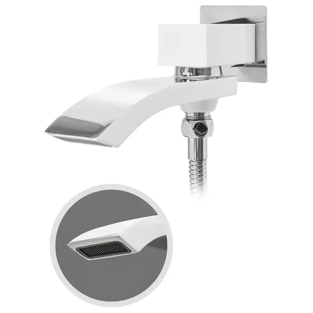 Душевая система встраиваемая Hansberge H6077W, белый/хром