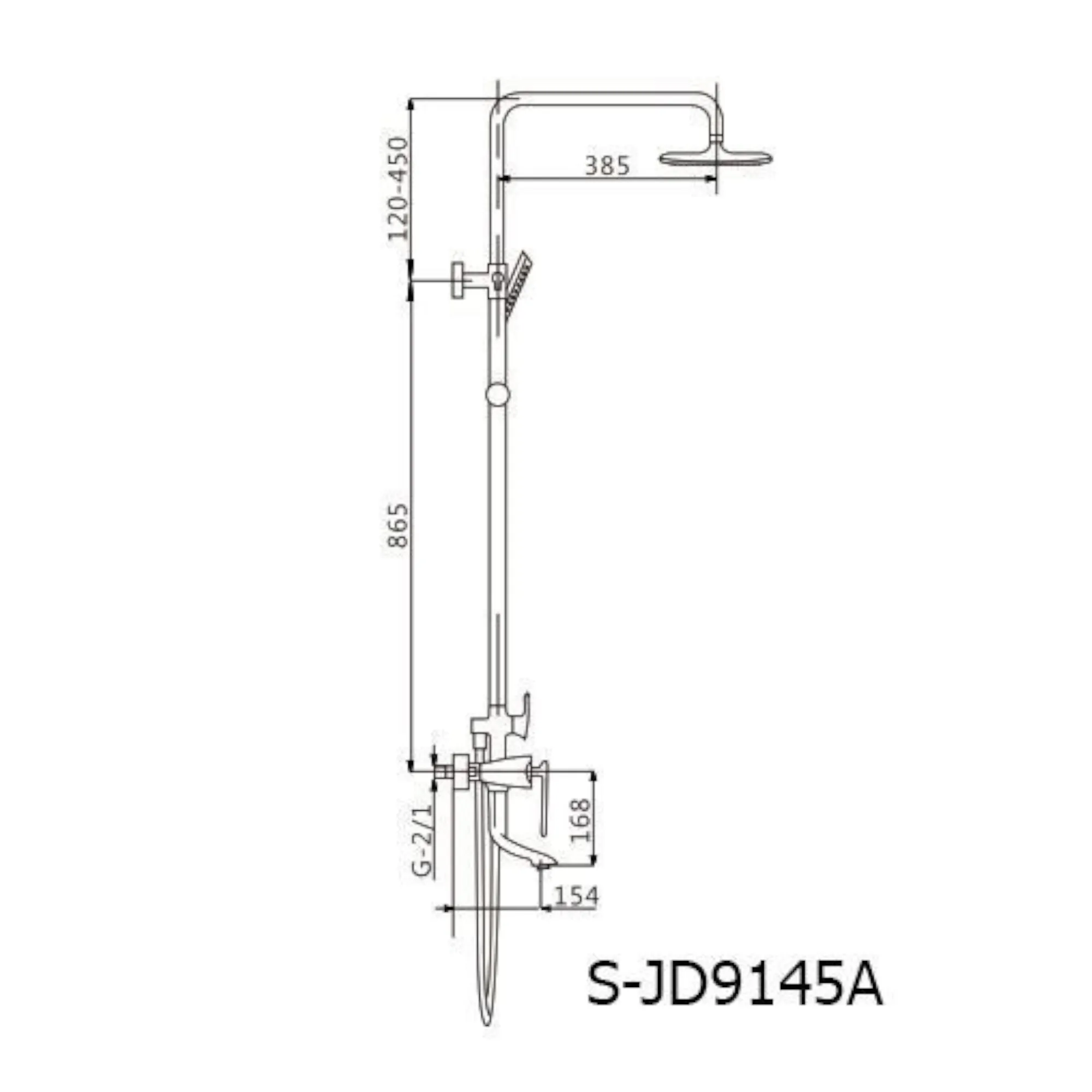 Душевая стойка Savol S-JD9145AH