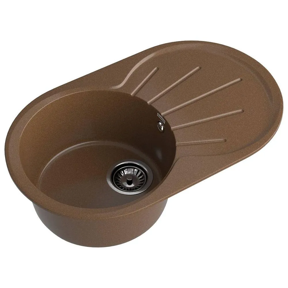 Кухонная мойка GranFest RONDO 750L, топаз