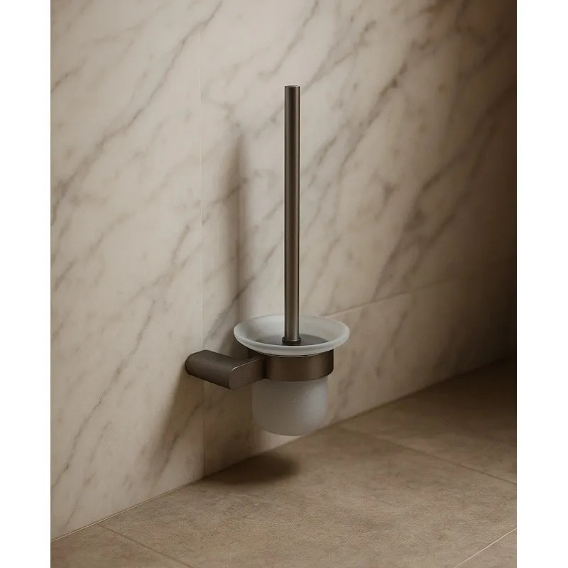 Ершик для унитаза Knotlor TB102GM, оружейная сталь