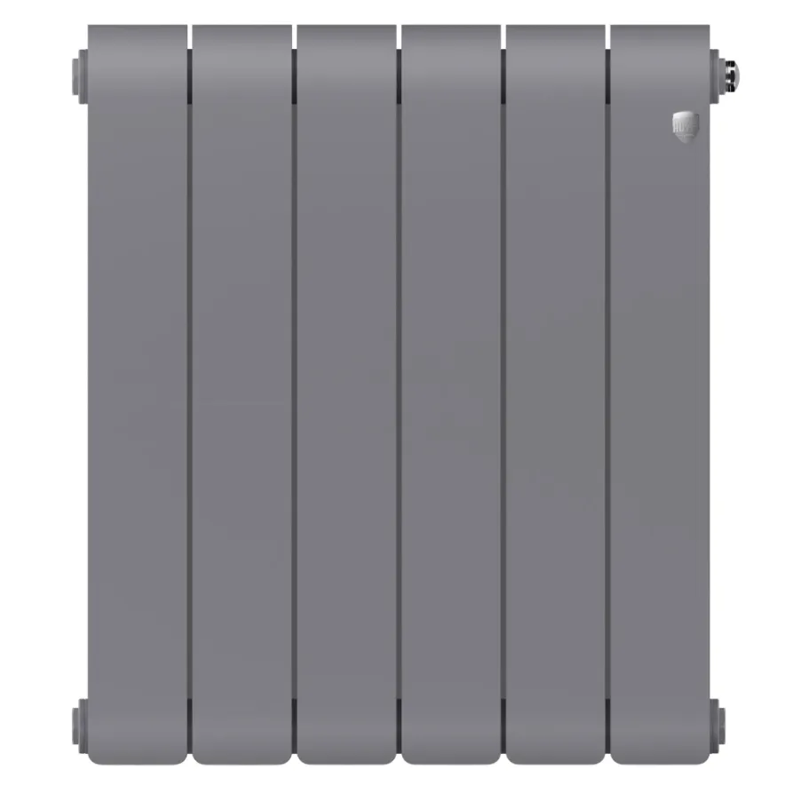 Радиатор биметаллический Royal Thermo Infinity 300 Silver Satin 6 секций, боковое подключение