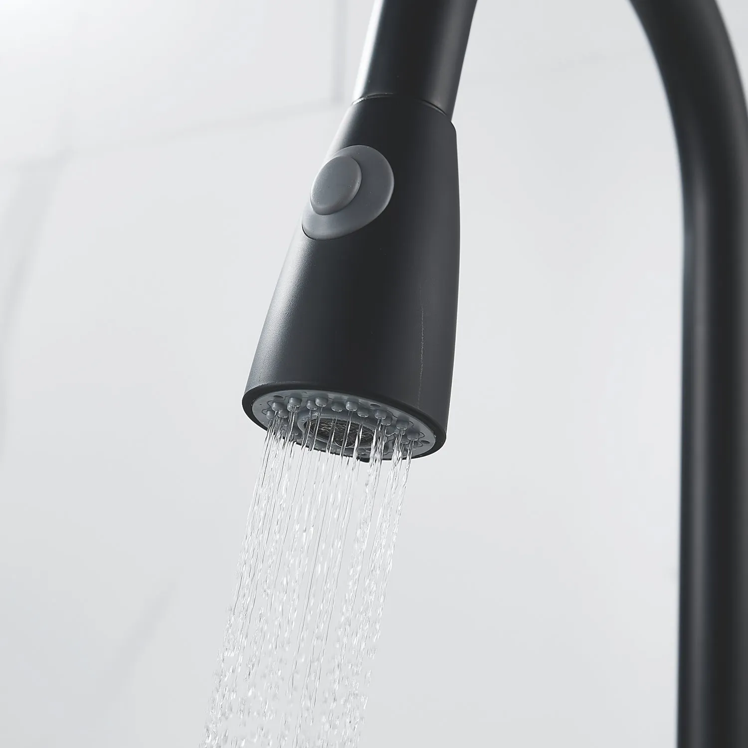 Смеситель для кухни с выдвижным изливом Raffine F213H, черный