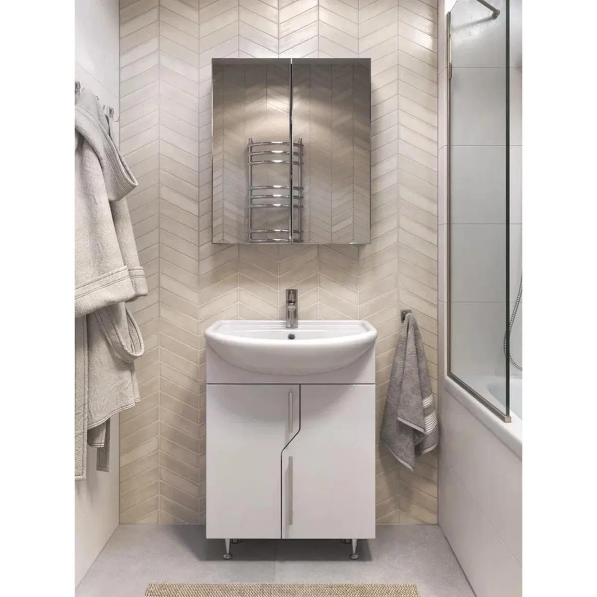 Тумба с раковиной напольная VIGO Turin 226, 60 см