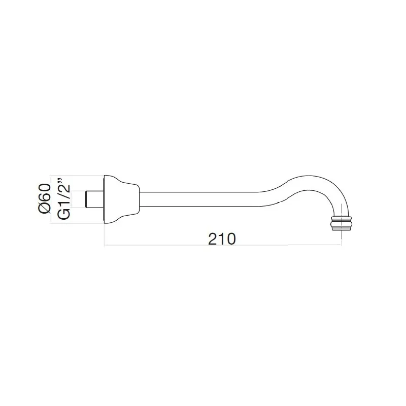 Излив Webert Armony AC0537065, бронза