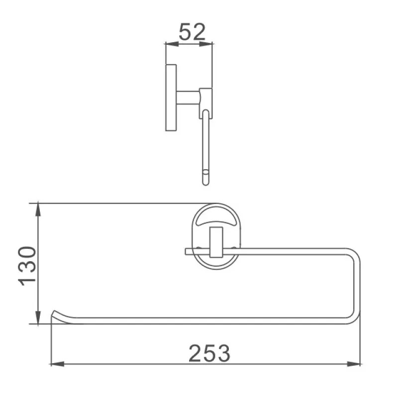 Полотенцедержатель D-Lin D232700, хром