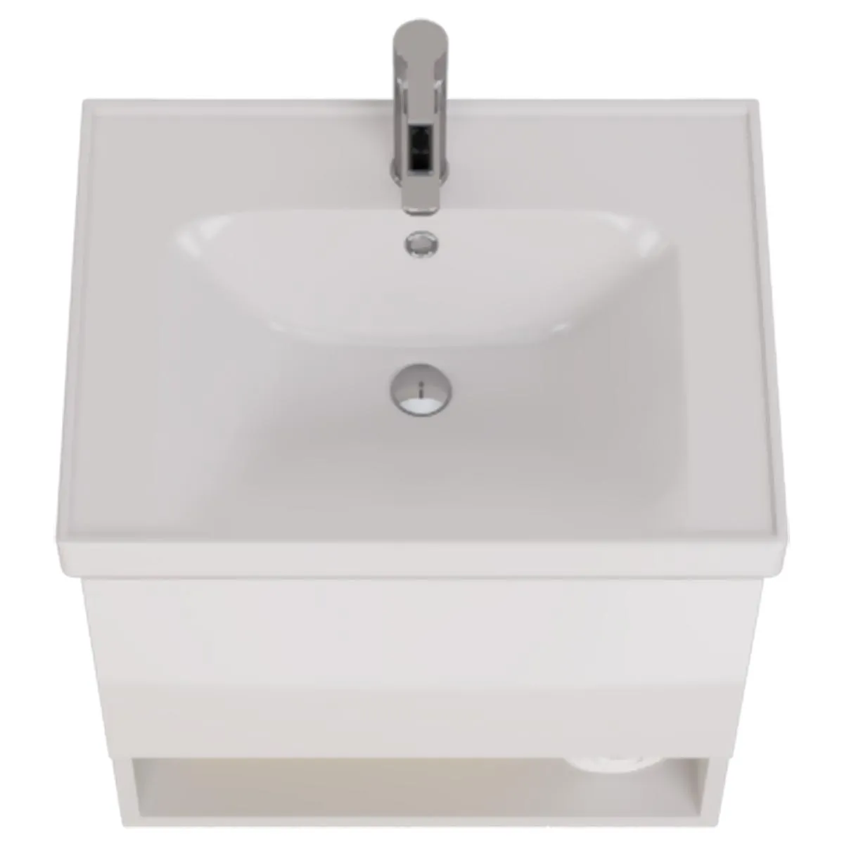 Тумба под раковину подвесная Dreja Perfecto 60 см, белый