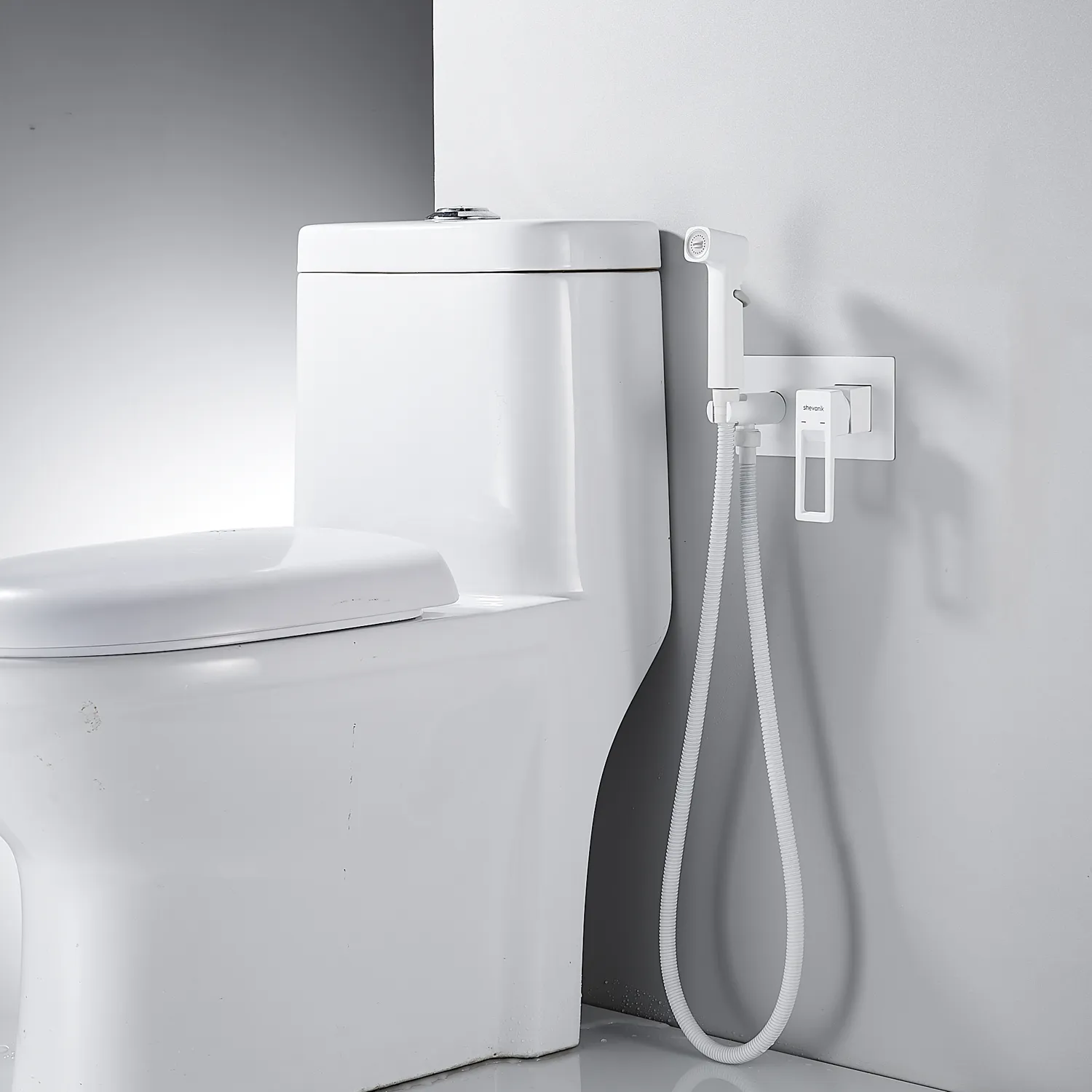 Гигиенический душ со смесителем Shevanik S6805C, белый